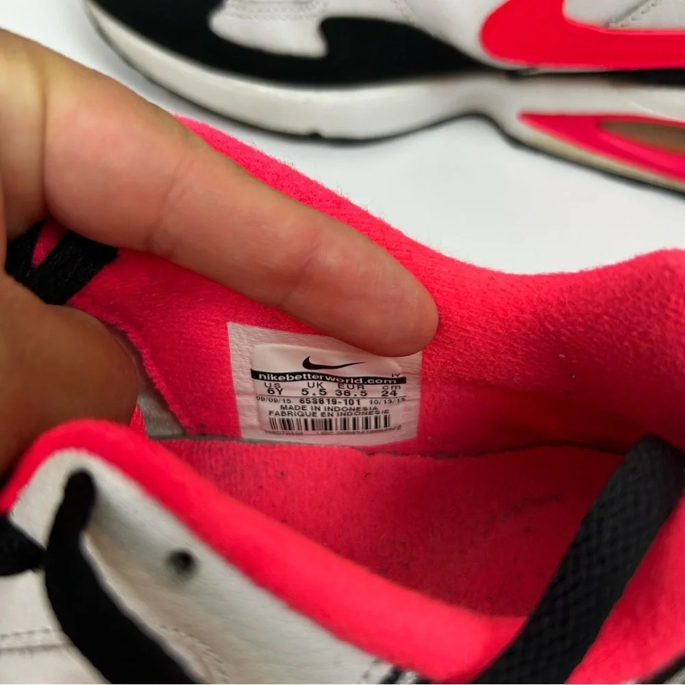 Nike Air Max ST GS Hyper pink white neon trainers size: 6Y (kids) - Picture 6 of 10